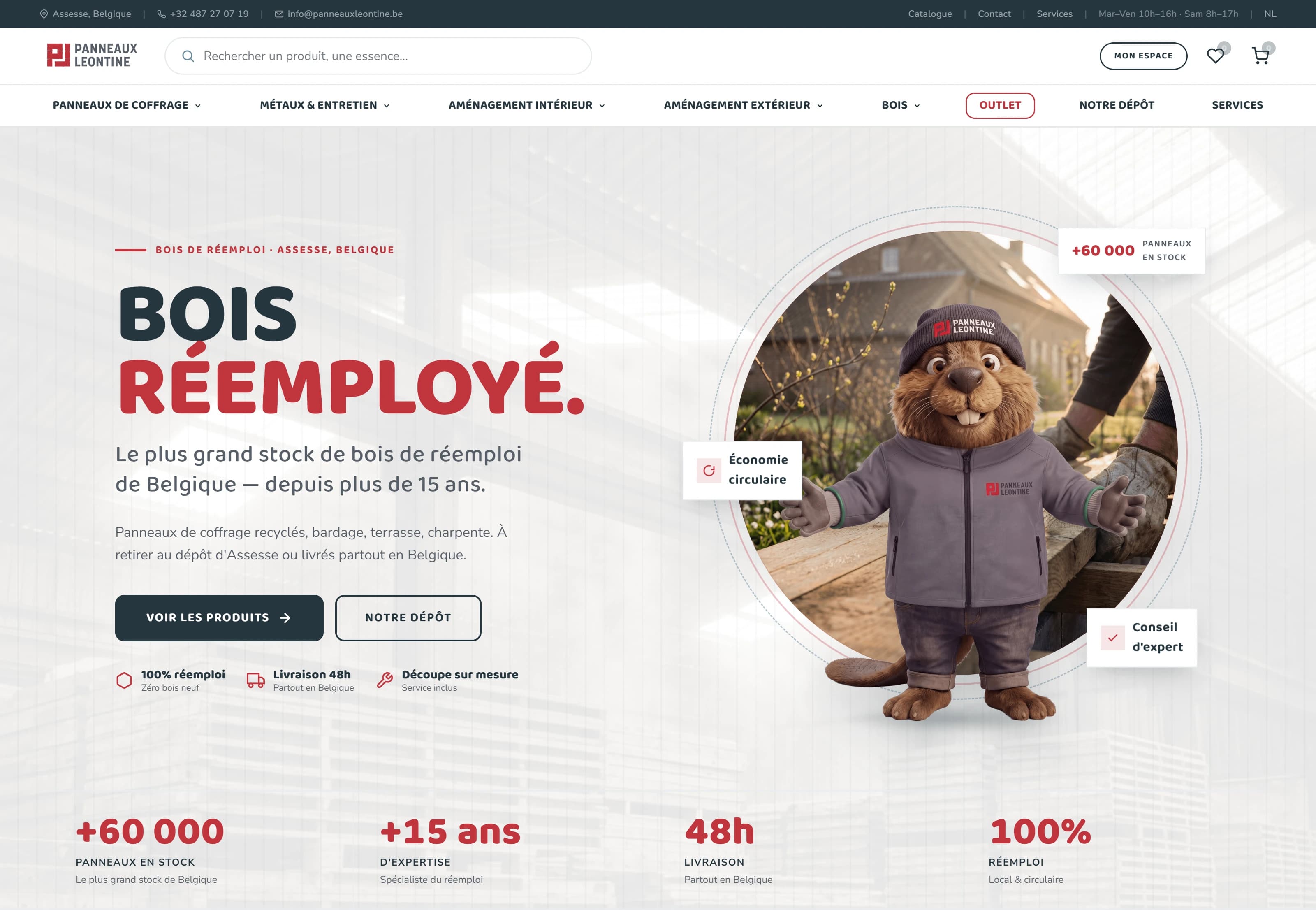 Panneaux Léontine homepage