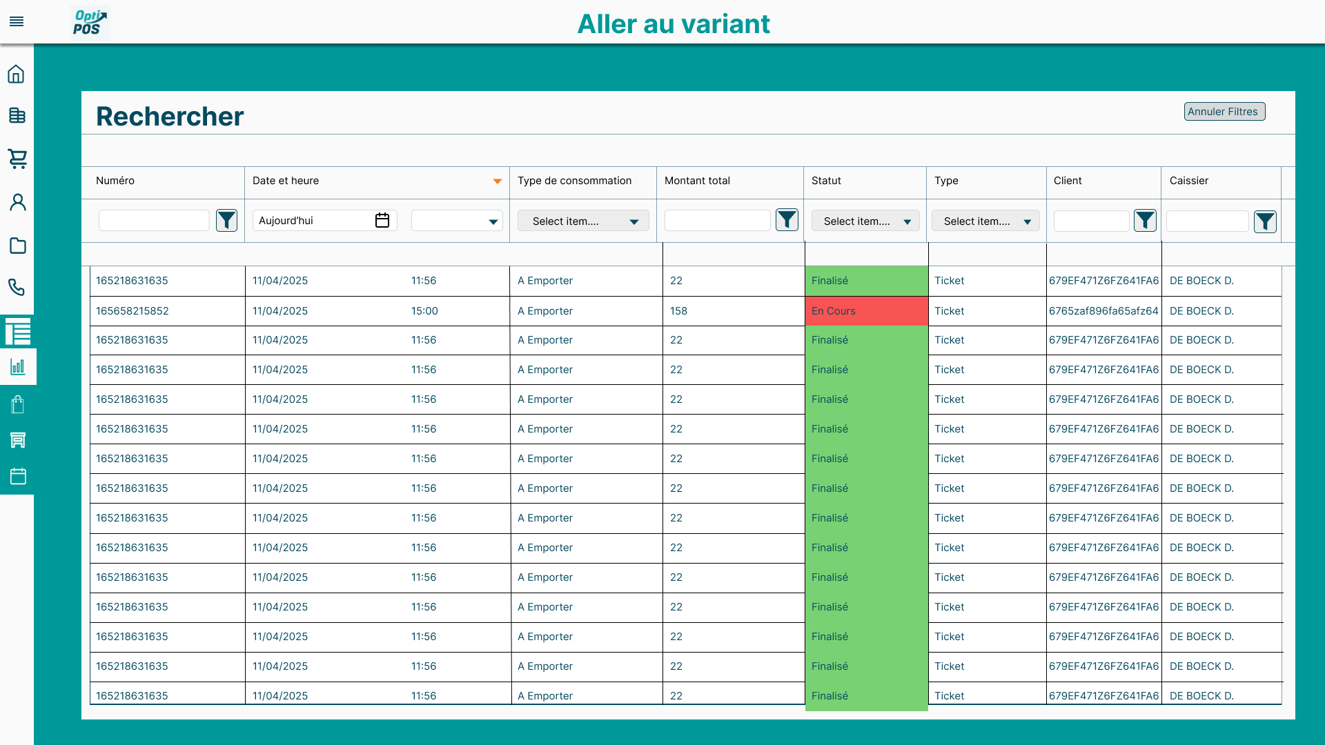 Search and filters across tickets